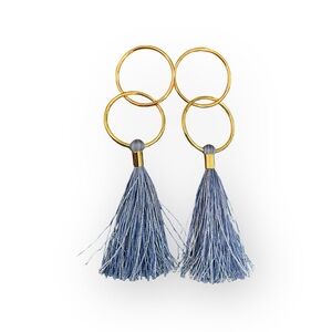 133 Gorjana Tassel Earrings‎ Lavender Blue